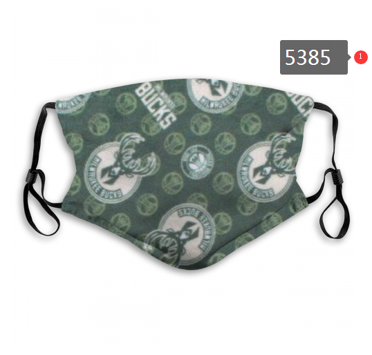 2020 NBA Milwaukee Bucks #1 Dust mask with filter-0